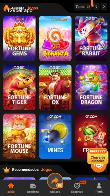 Aplicativo móvel 129BET para iOS e Android